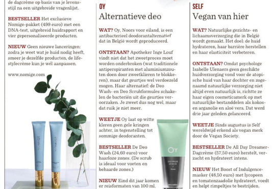 Alternatieve deo - Nieuwsblad magazine
