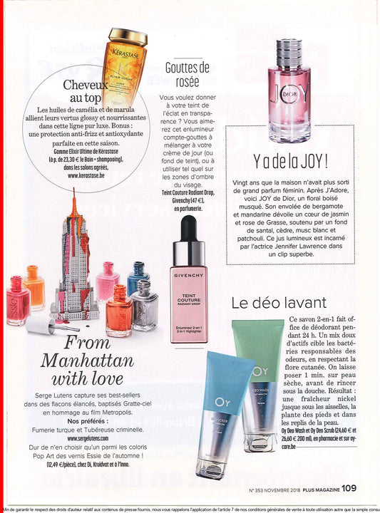 LE déo lavant - Plus Magazine